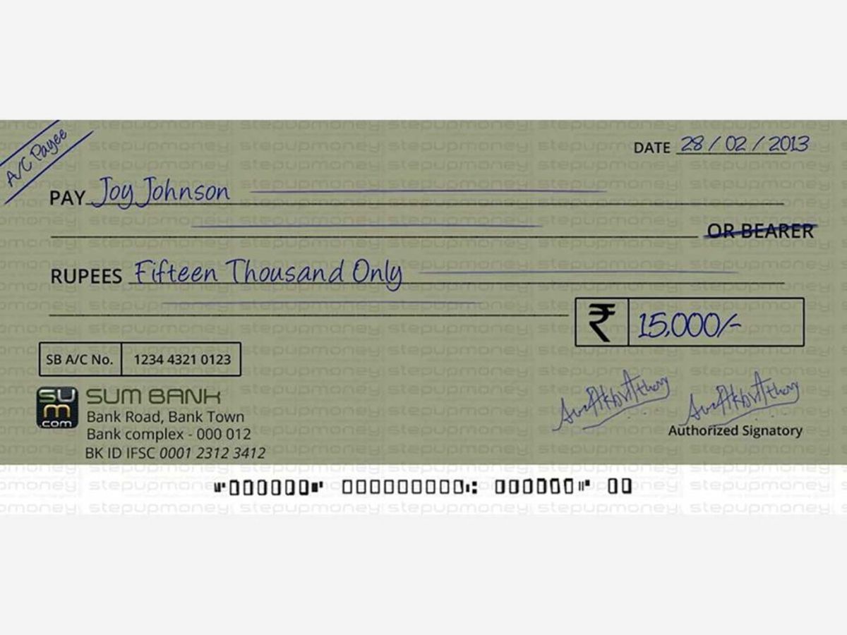 How to identify a fake cheque
