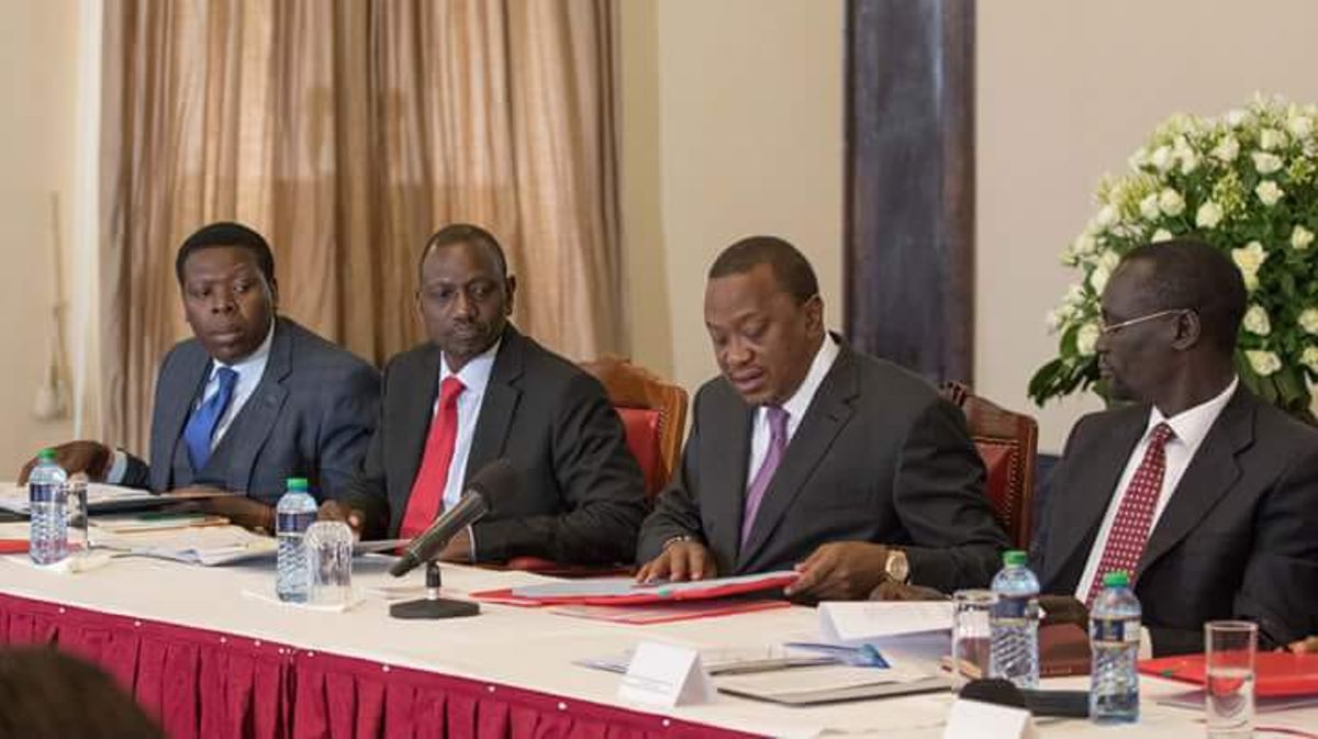 Image result for Uhuru and Ruto in Statehouse