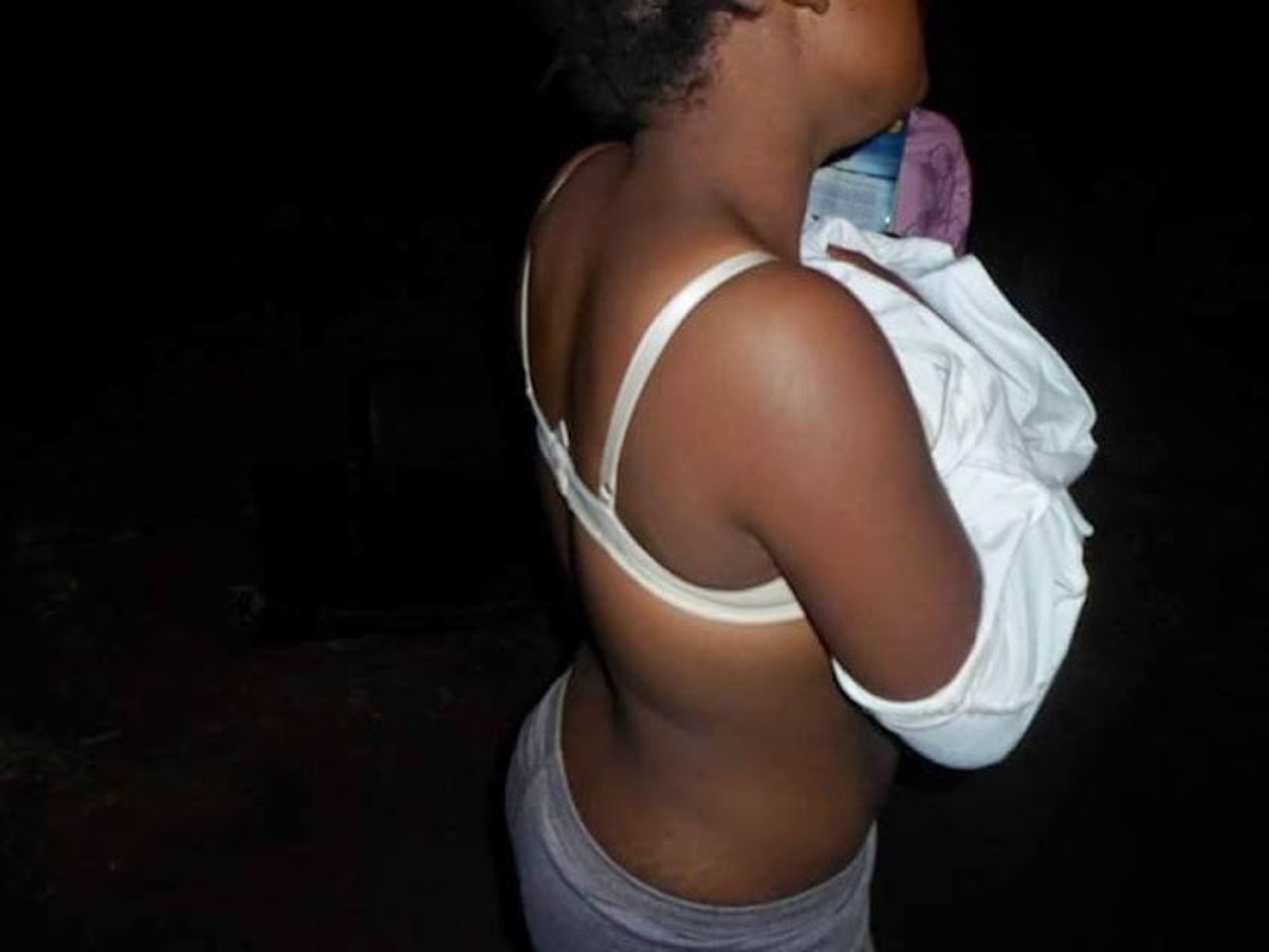 Drama as woman strips naked to avoid arrest