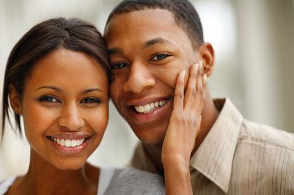 amateur young black couple