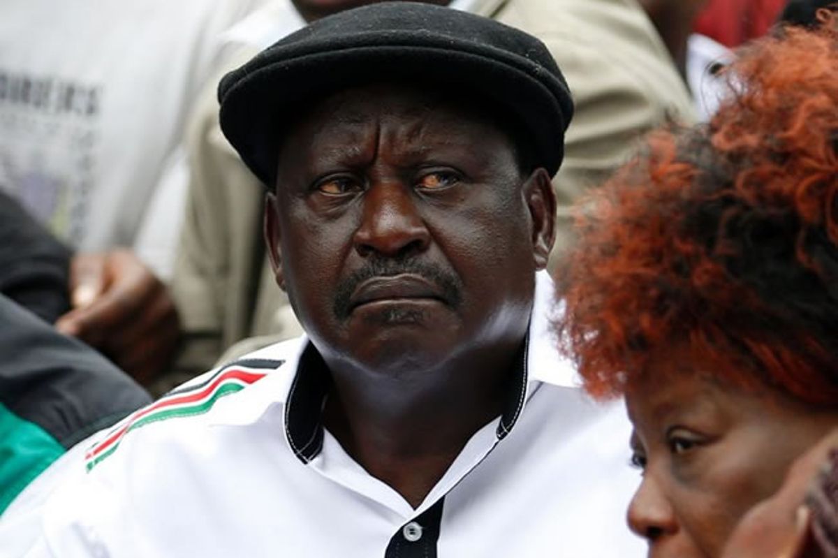 Image result for sad Raila Odinga