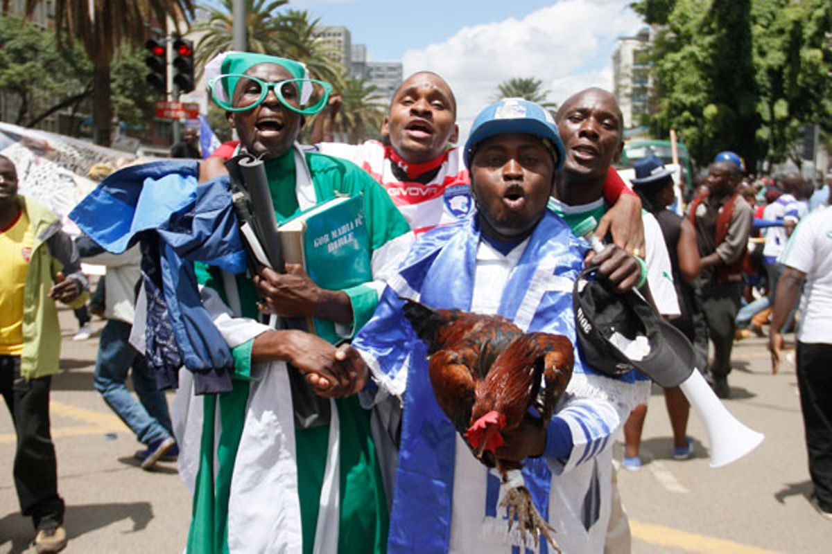 Image result for gor mahia and afc leopards fans