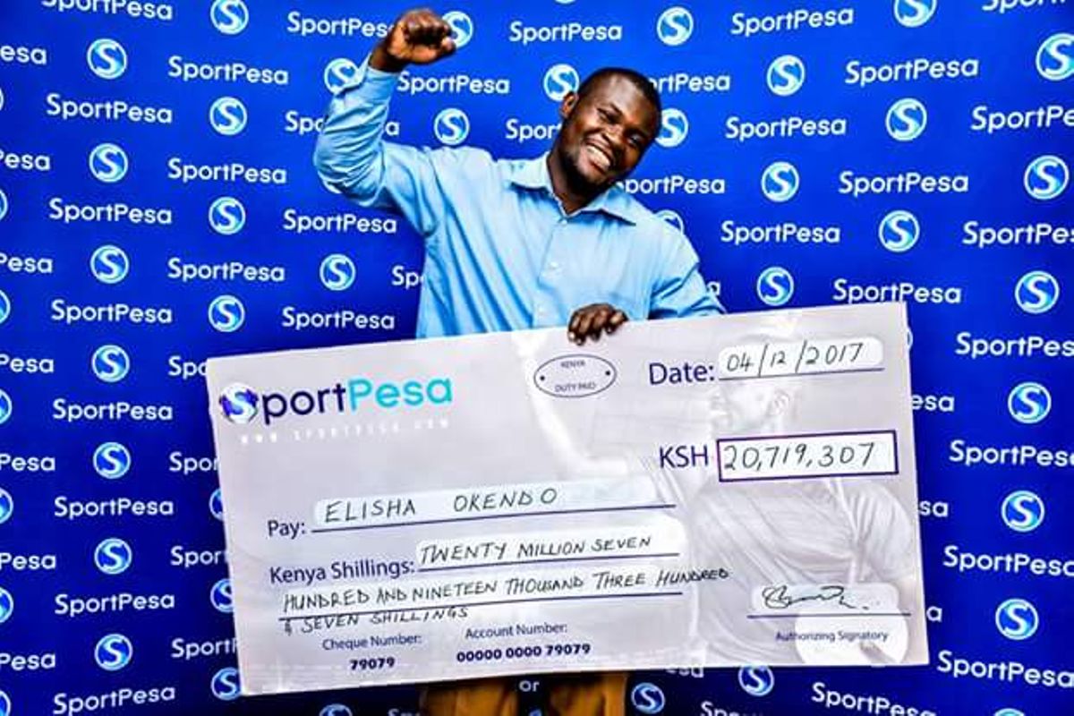 31yearold mason bags Sh20.7 SportPesa Mega Jackpot