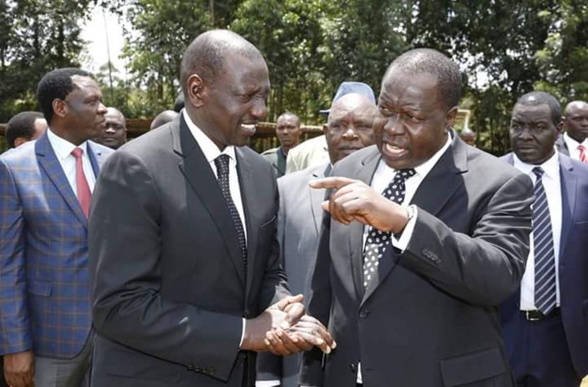 Image result for Matiangi with Ruto