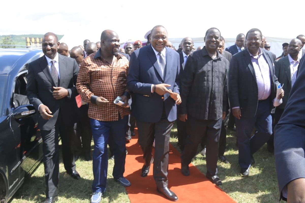 Image result for Uhuru visiting MT Kenya