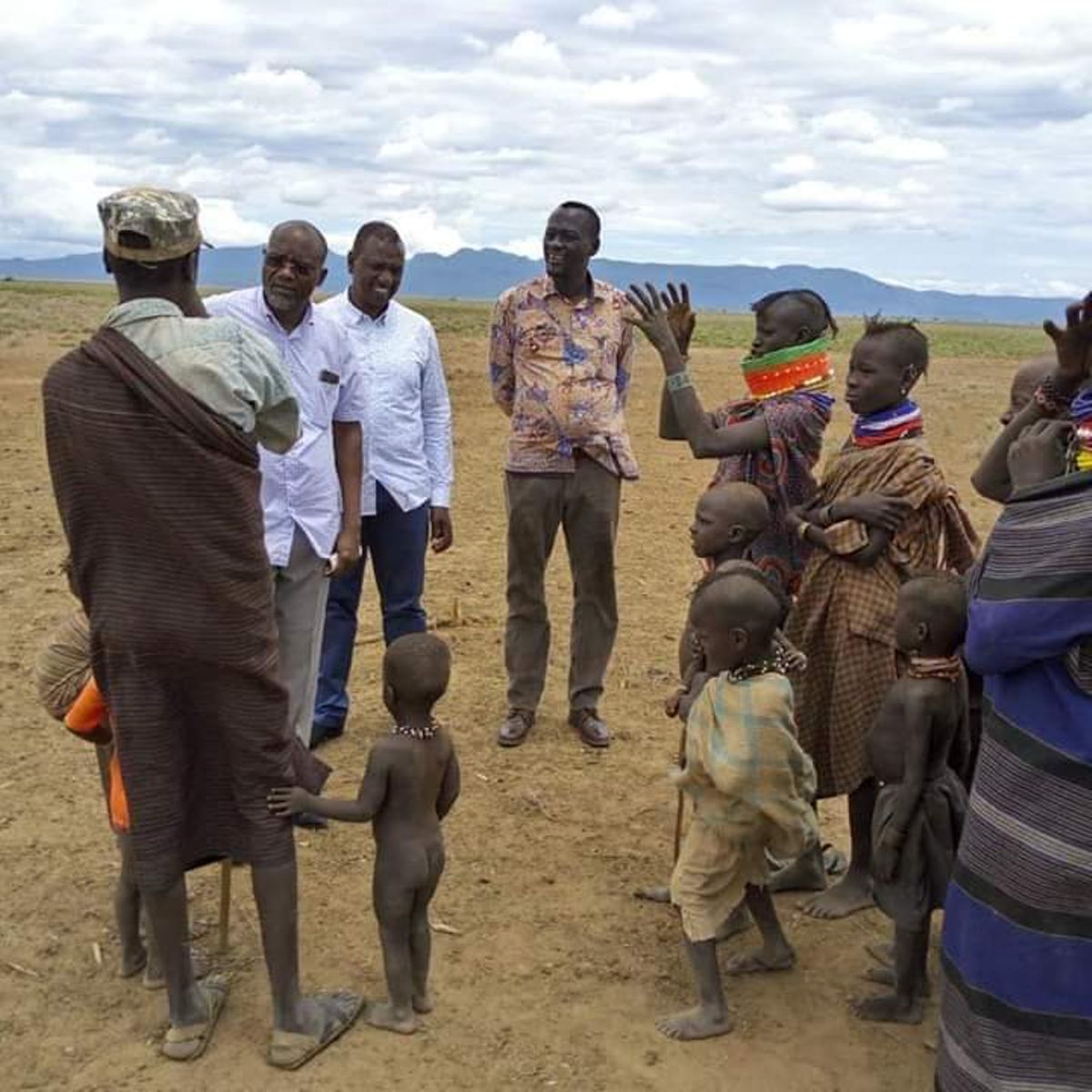Image result for ruto with naked turkana children