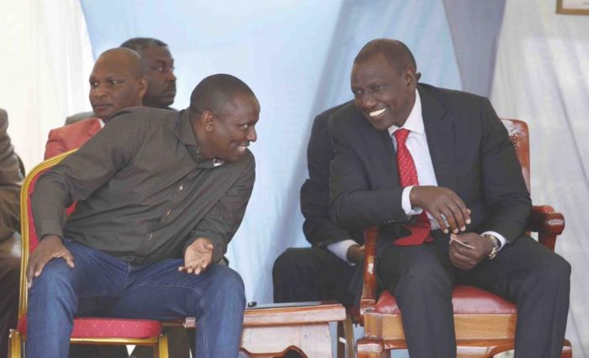 Image result for ruto and kimani ichung'wa