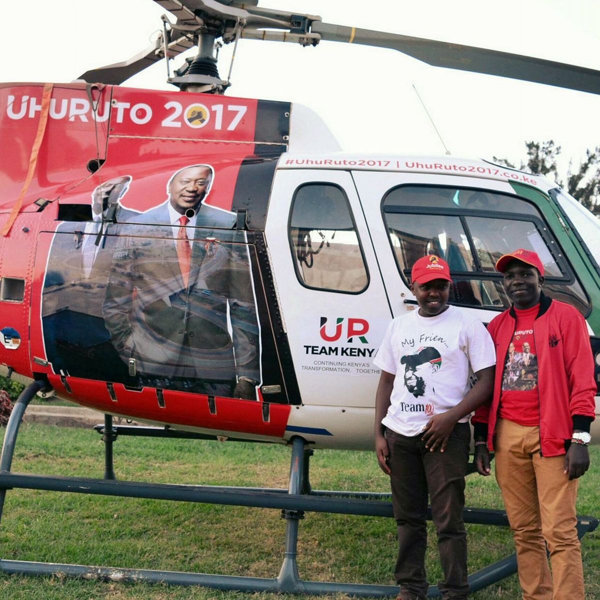 President Uhuru Kenyatta's private chopper taking off before crashing