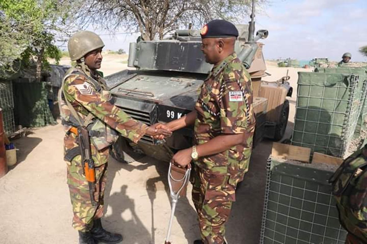 Army commander lands in Somalia amid KDF pullout reports