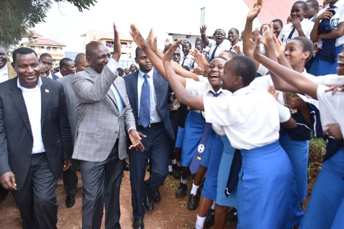 Image result for ruto and students