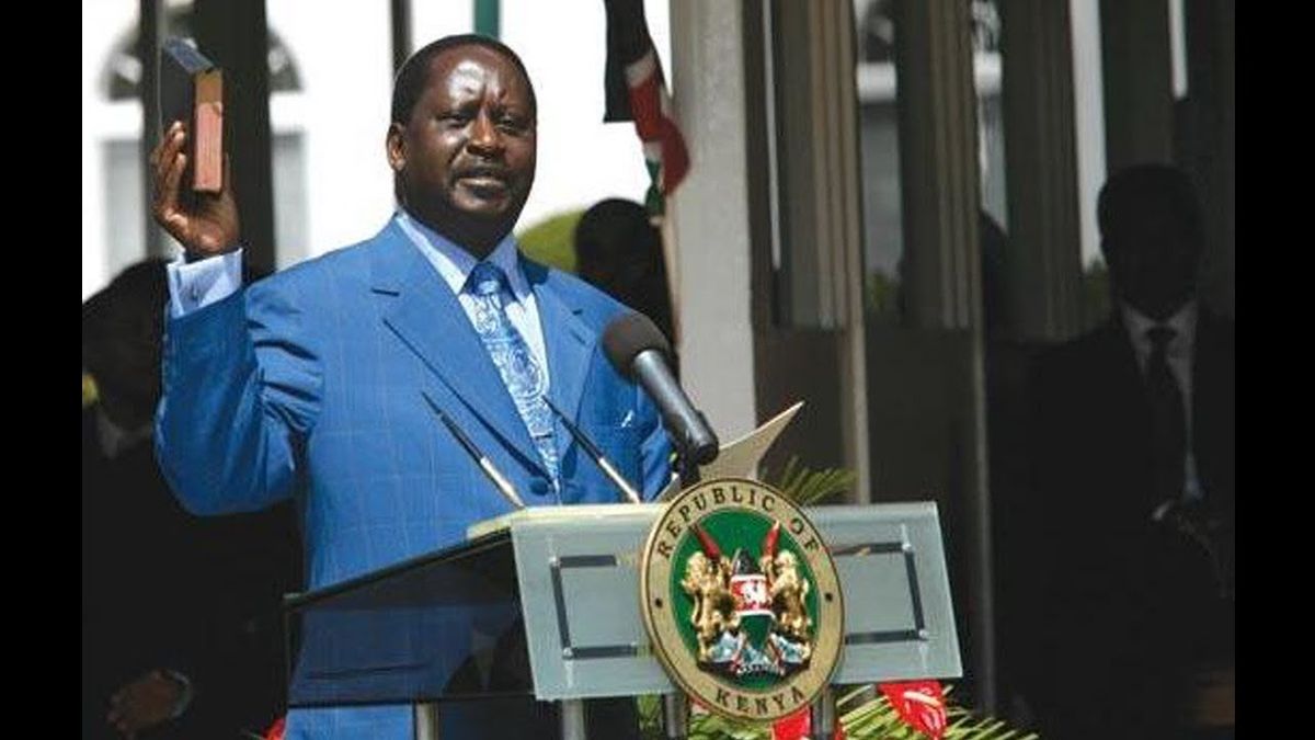 Nasa Raila NASA governor opposes Raila's swearing-in plan