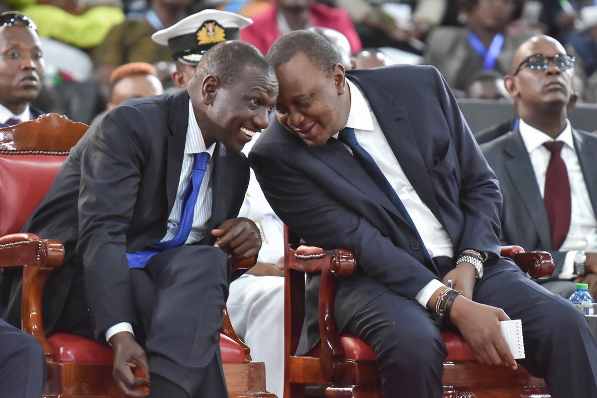 Image result for RUTO TALKING TO UHURU