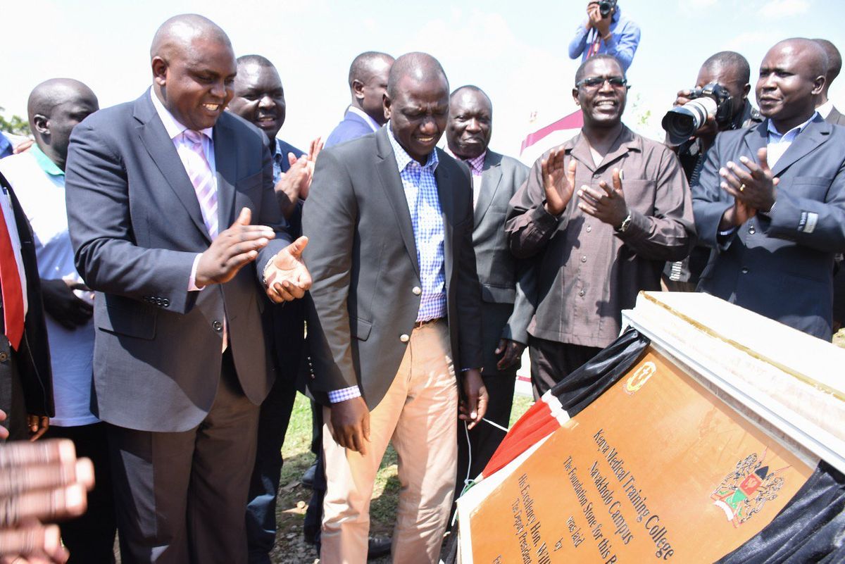 Image result for Ruto launching a project