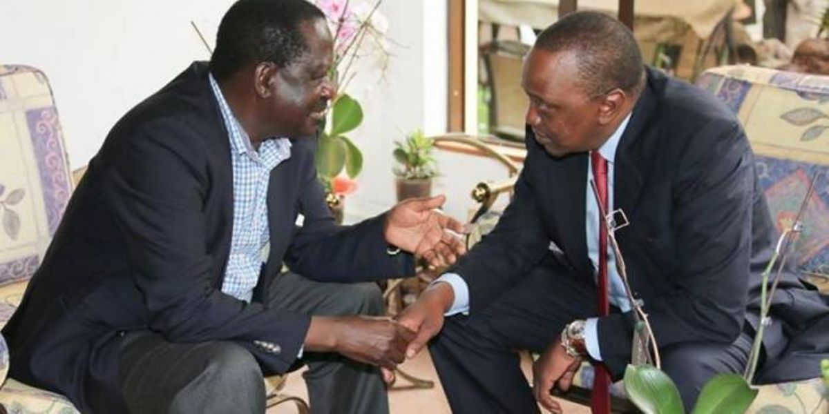 Image result for Raila and Uhuru