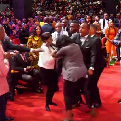 church fist fight Church fist fight