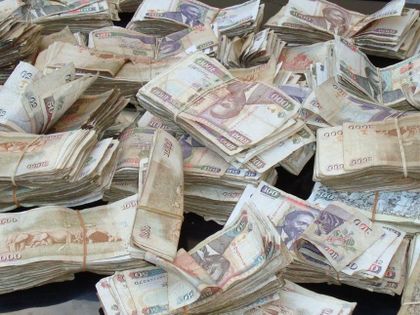 Image result for sack of kenyan money