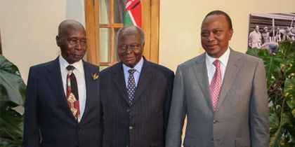 Image result for Images of Moi, Kibaki and Uhuru